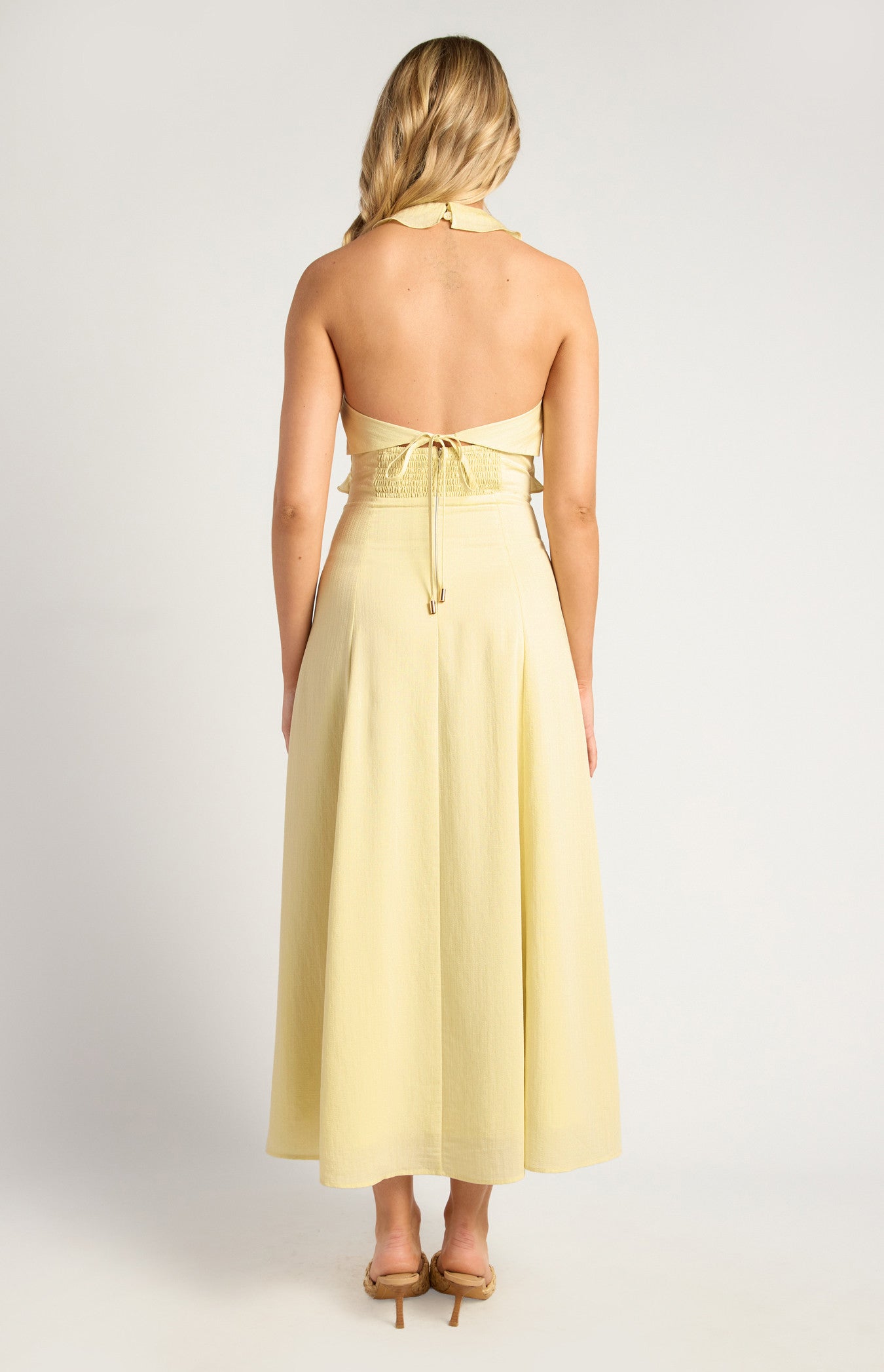CAPRI MIDI DRESS-LEMON