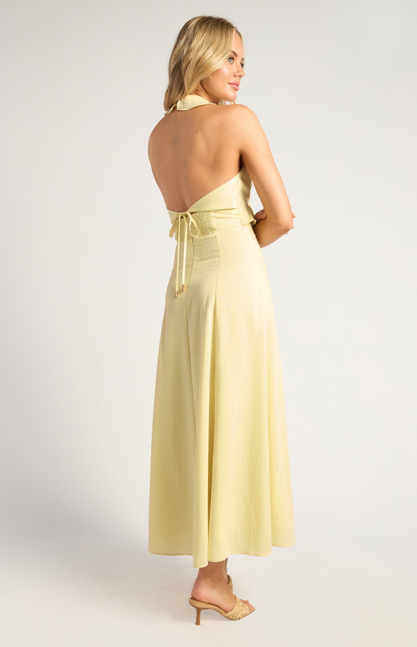 CAPRI MIDI DRESS-LEMON