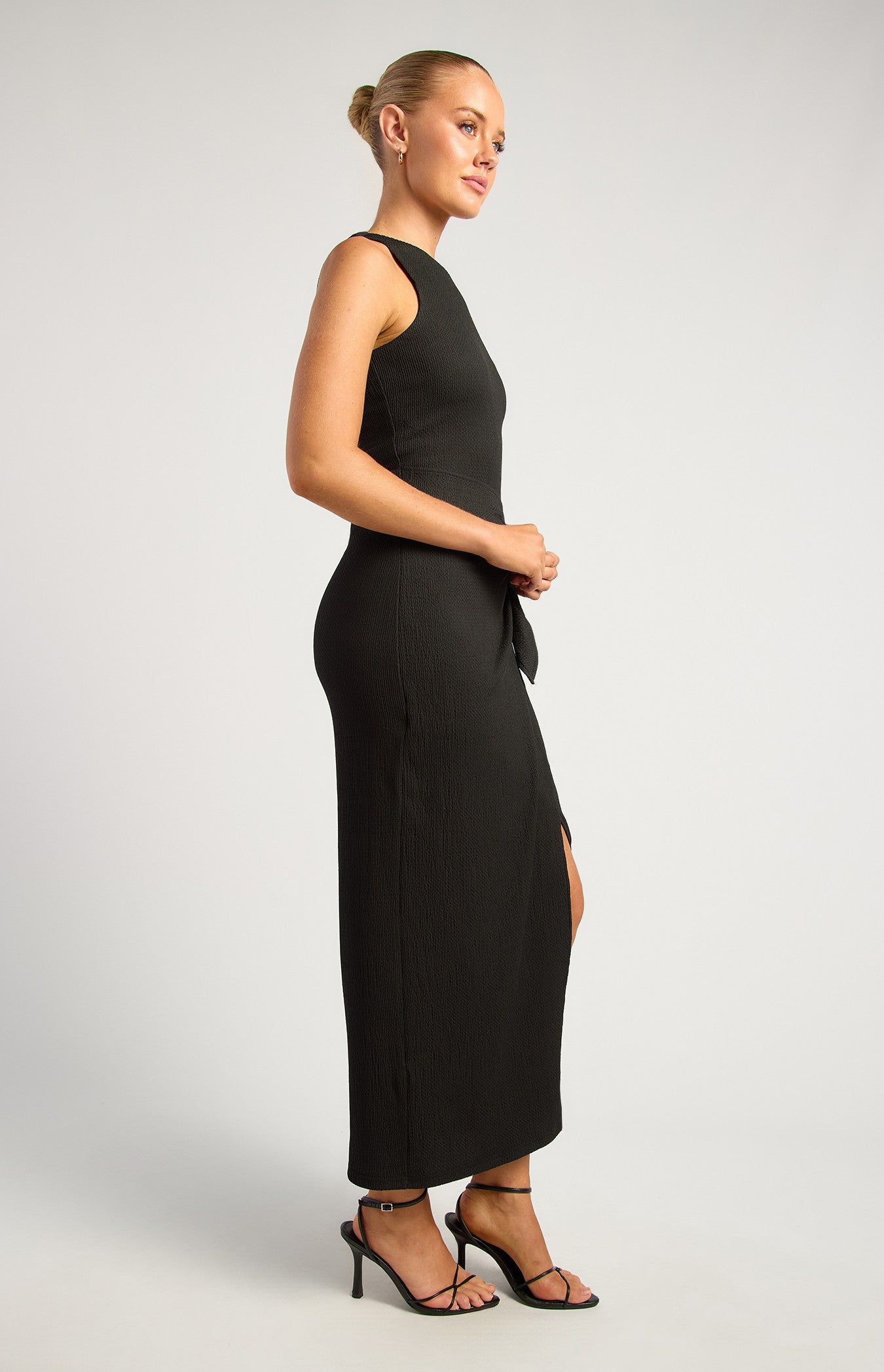 EFFIE MIDI DRESS-BLACK