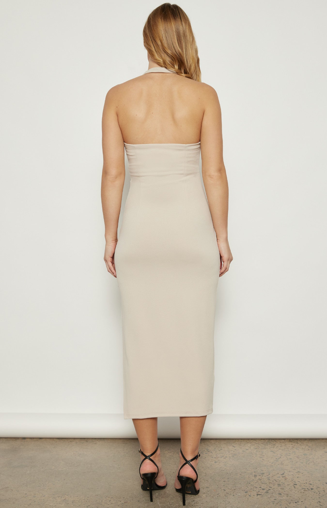 DIANA MIDI DRESS-STONE