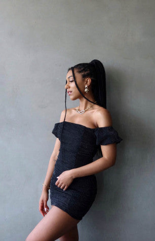 DONNA MINI DRESS-BLACK