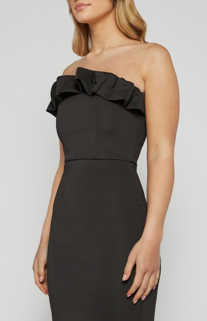 BRIDGETT MIDI DRESS-BLACK