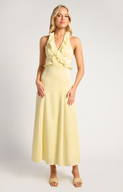 CAPRI MIDI DRESS-LEMON