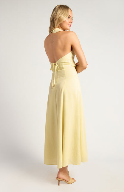 CAPRI MIDI DRESS-LEMON