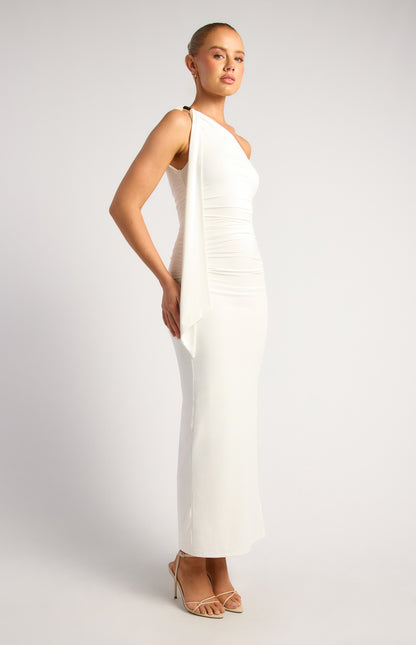 CINDY MAXI DRESS-WHITE