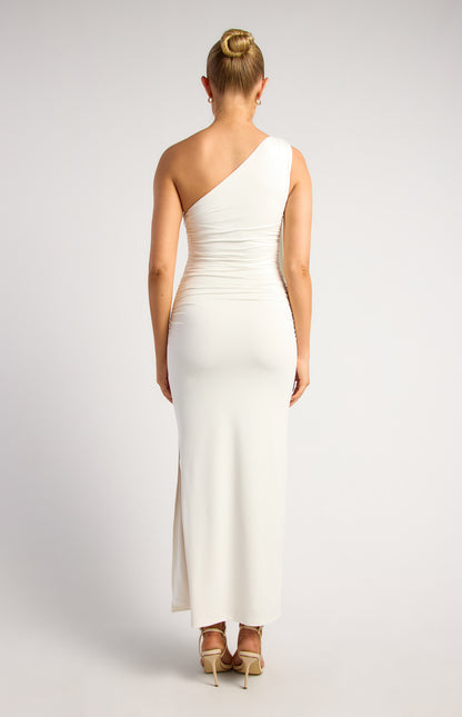 CINDY MAXI DRESS-WHITE