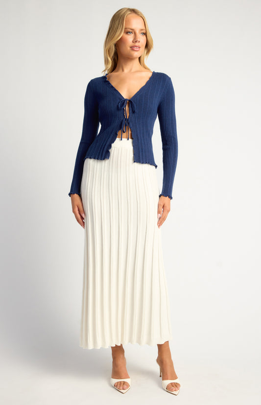 MIMI MAXI SKIRT-IVORY
