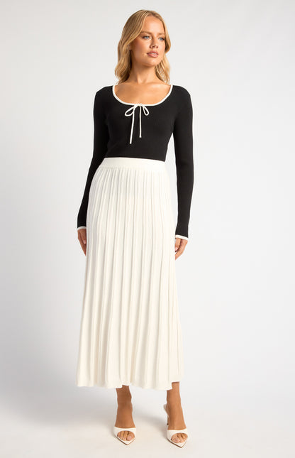 MIMI MAXI SKIRT-IVORY