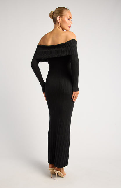 JODY MIDI DRESS-BLACK