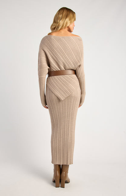 OLIVIA KNIT SET-CASHMERE MARL