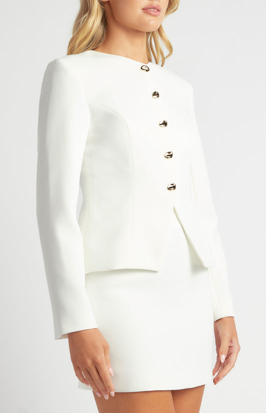 GIA BLAZER -WHITE