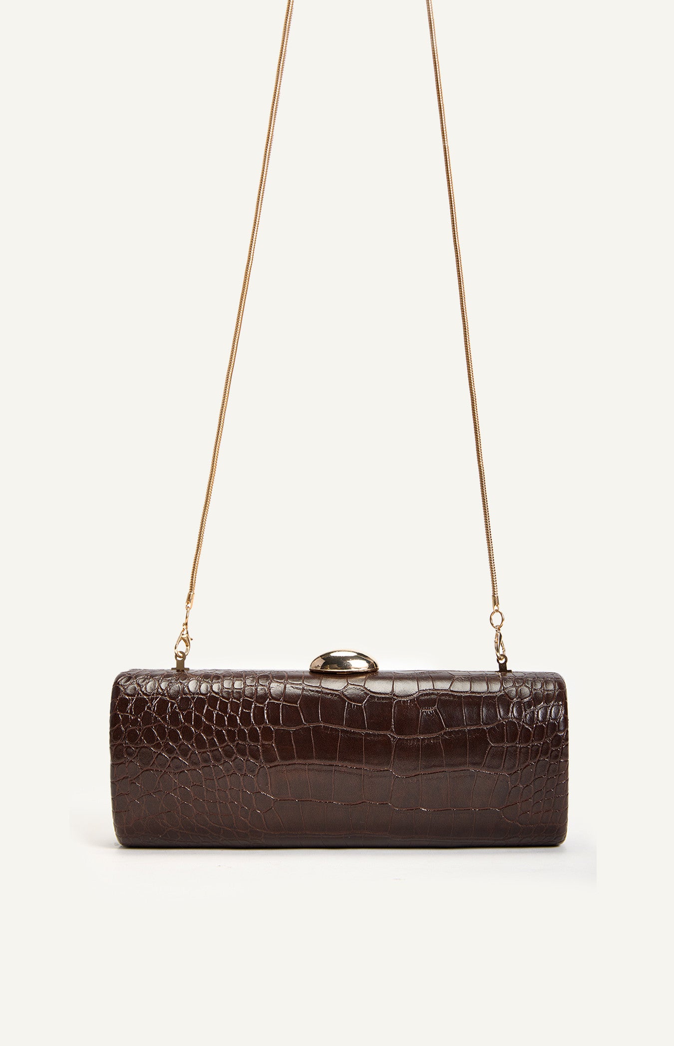 KIM CLUTCH- ESPRESSO