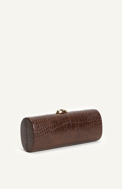 KIM CLUTCH- ESPRESSO