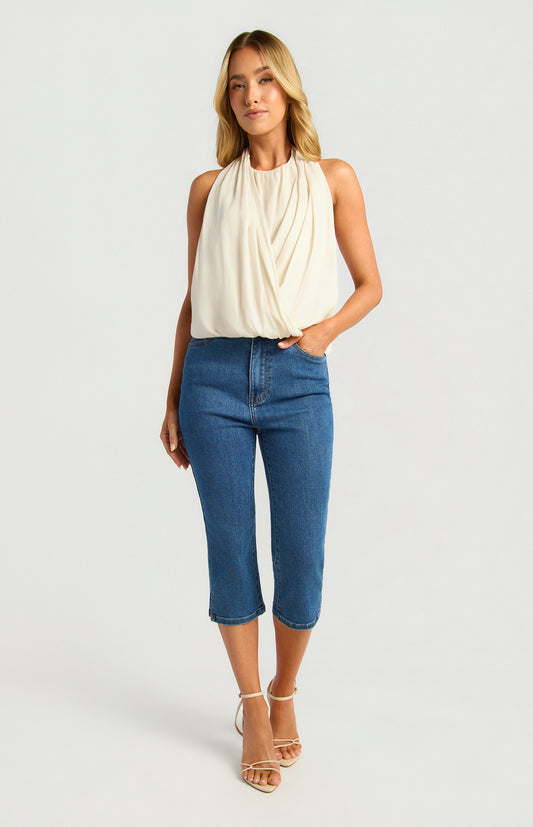 HANNAH BUBBLE TOP-BONE